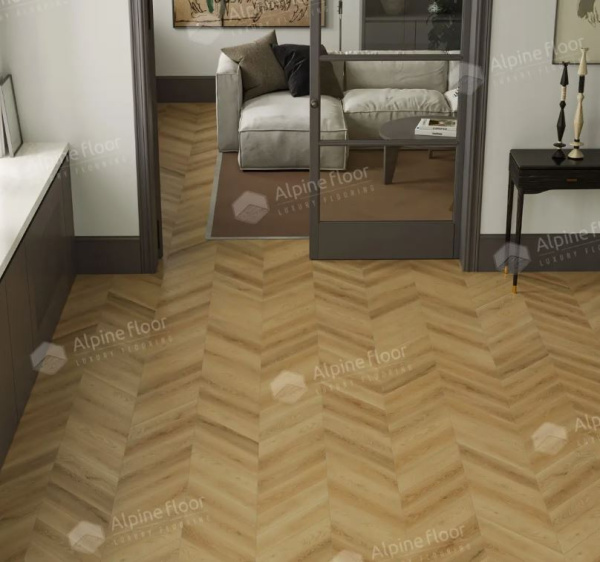 Ламинат Alpine Floor Искусство шеврона (CHEVRON ART) Дуб Олимп LF109-05